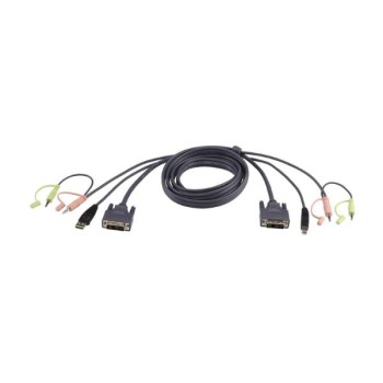 2L-7D02U - Cáp KVM liên kết đơn USB DVI-D 1,8M